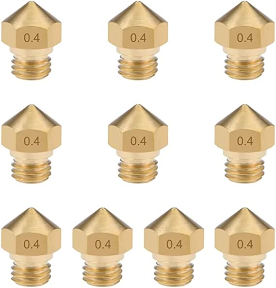 MK10 Nozzle Brass M7 Thread 0.4mm 1.75mm