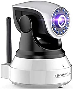 Bagotte Surveillance Camera, IP Camera 720P WiFi P2P Pan/Tilt Security Camera with Motion Sensor, Night Vision, Microphone and Speaker for Home/Baby Monitor, black, Bagotte SP017