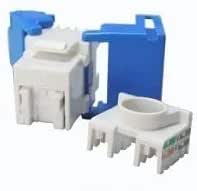 ProLink CAT6A UTP 10G keystone jack with shutter, Tool-less Connection Module