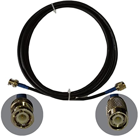 OHM - BNC male To TNC male cable RG58 50ohm 12 Meters length