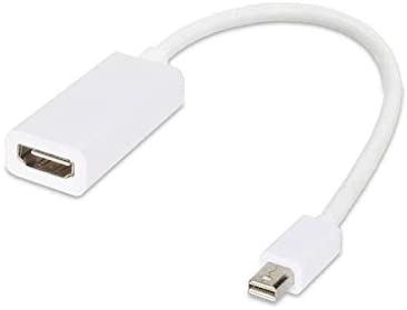 TERABYTE Mini Display Port to Hdmi Adapter Cable for MacBook, MacBook Pro, iMac, Mac Mini Laptop ( White )