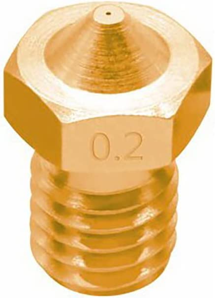 3D Printer V6 M6 Threaded E3D Brass Nozzle 0.2mm