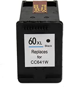 60XL ink cartridges For HP60 XL for HP Deskjet C4685 C4688 C4798 C4799 D110a ENVY 100 110 111 114 120 121 F2480 F2420 F44 (Black)