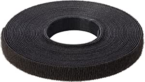 VELCRO Brand VEL-EC60253 One-Wrap Reusable Ties, Black, 10mm x 5m