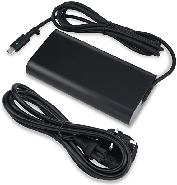HUSAN 90W 65W 45W USB-C Adapter Charger Replacement, Type C AC Power Supply for Dell Latitude 5280 5480 5580 7280 7380 7480 Dell XPS 12 9250 13 9350 15 9550 Laptop Adapter Cord UK Plug