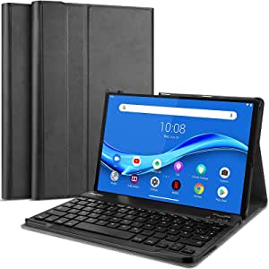 ProCase Keyboard Case Compatible with Tab M10 FHD Plus Keyboard Case 10.3 Inch (2020 2nd Gen), Slim Lightweight Smart Cover with Magnetically Detachable Wireless Keyboard –Black