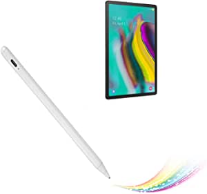 Active Stylus for Samsung Galaxy Tab S5E Pencil,Electronic Capacitive Type-C Rechargeable Pencil Compatible with Samsung Galaxy Tab S5E Stylus Pens,Good on Sketching and Note-Taking Pen, White