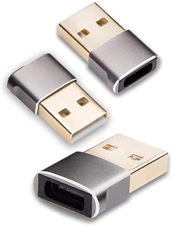 USB C Female to USB Male Adapter(3 Pack),USB C to USB Adapter , for iPhone 11 12 Mini Pro Max,Airpods iPad,Samsung Galaxy Note 10 S20 Plus 20 FE Ultra,Google Pixel 5 4 4a 3 3A 2 XL,S21 21