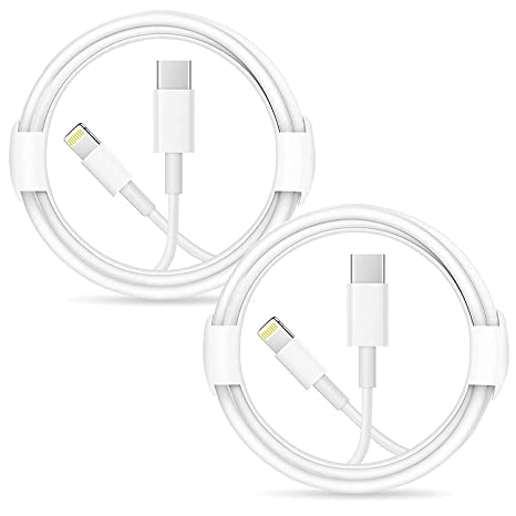 iPhone Fast Charger Lightning Cable【Apple MFi Certified】2-Pack USB-C to Lightning Cable (6.6Ft) Fast Charging Compatible with iPhone 12/12 Mini/12 Pro/12 Pro Max/11/11 Pro/11 Pro Max/Xs Max/XR/X,iPad