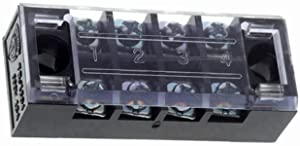TB-2504 Fixed Barrier Terminal Block (25A-600V) 4pin