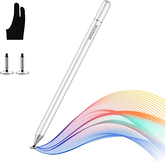 WOEOA Stylus Pens for iPad Pencil Touch Screens,Capacitive Pencil for iPhone/iPad/Pro/Mini/air/Android/Microsoft/Surface/Samsung Galaxy Tablet Or Kids Scrolling Drawing,with Artist Glove