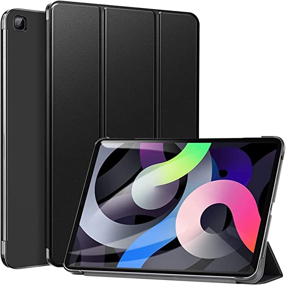 Smart Case Compatible with Samsung Galaxy Tab A7 Lite 8.7 Inch 2021 (SM-T220/T225), Smart Case Flip Cover Leather Case Soft TPU Back And Trifold Stand With Auto Sleep (Black)