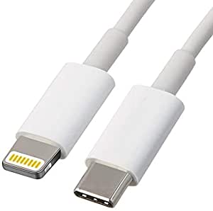 Type C USB to Lightening, Fast Charging & Data Sync USB Cable [Type-C to 8 Pin] Compatible for iPhone X/XR/XS MAX/XS/ 11/11 PRO/ 11 PRO MAX/iPads/iPhone 12/Mini/Pro/Pro Max - (White)