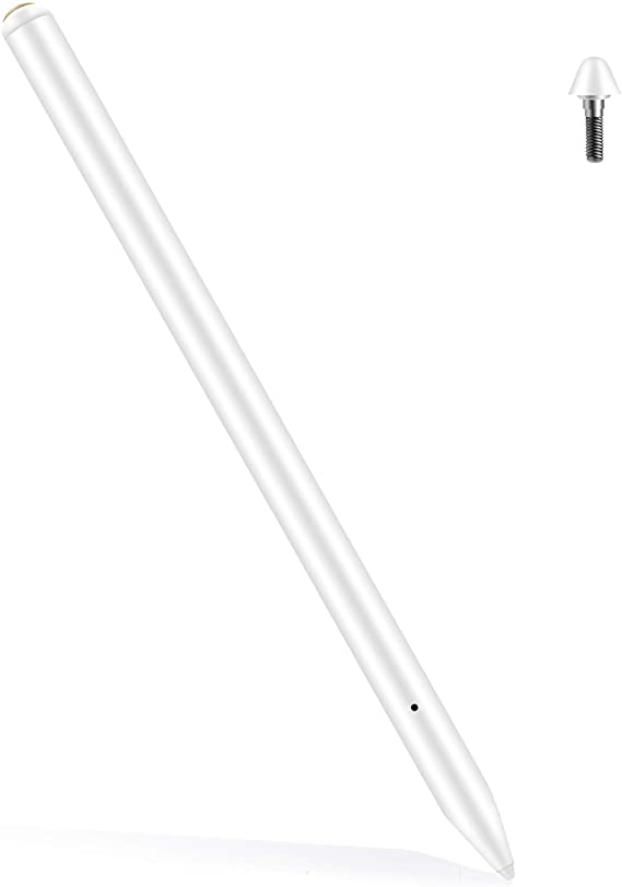 Stylus Pen for iPad with Palm Rejection, Magnetic Charging ＆ Active Pencil Compatible with (2018-2020) Apple iPad Pro (11/12.9''), iPad 6th/7th Gen, iPad Mini 5th Gen, iPad Air 3rd/4th Gen.…