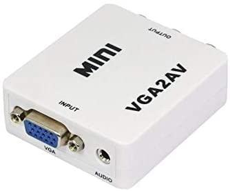 PC VGA to TV AV converter adapter