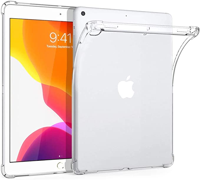 Vultic iPad Air 4 (2020) Case - Fit TPU Shock-Absorption [Reinforced Corners][Crystal Clear Cover] Transparent Back Protective Smooth Cover for Apple iPad Air 4th Gen 10.9 inch (Clear Bumper)