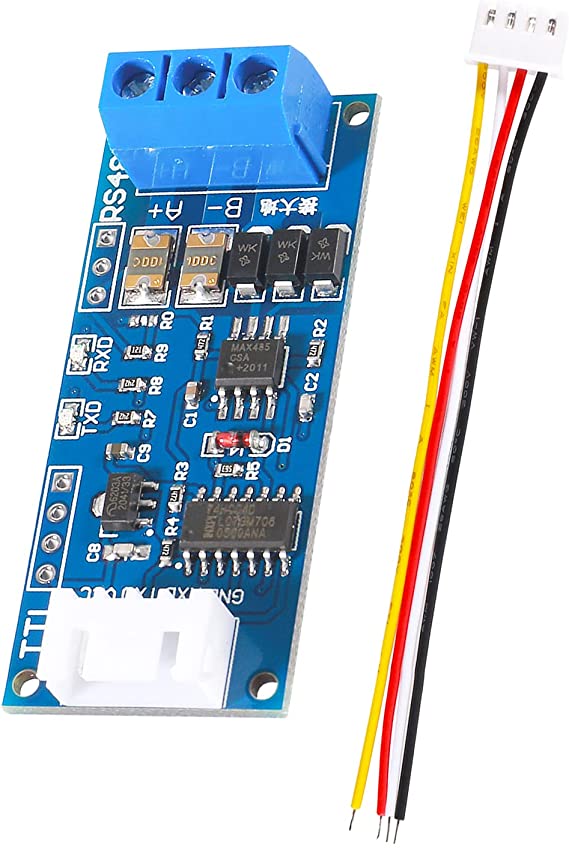 Sipytoph TTL to RS485 Adapter Module 485 to TTL Signal Single Chip Serial Port Level Converter 3.3V 5V Board with RXD TXD Indicator