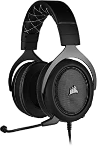 Corsair HS60 PRO Surround Gaming Headset (7.1 Surround Sound, Adjustable Memory Foam Ear Cups, Noise-Cancelling Detachable Microphone with PC, PS4, Xbox One, Switch and Mobile Compatibility) - Black