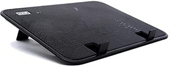 Jertch 330 Laptop Cooling Pad Adjustable Laptop - USB Anti-Slip Cooling Pad with 2 Fans for 15.6 Inch Laptop, Black