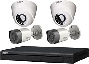 Dahua Technologies 1MP Indoor Outdoor Security Cameras with Recorder -Set of 4