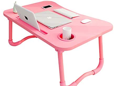 YXL Laptop Desk for Bed Laptop Bed Tray Table Multifunction Foldable Lap Desk Slot for Tablet & Phone Stand Cup Holder Notebook Desk Laptop Table for Bed Portable Notebook Bed Breakfast Tray -Type2