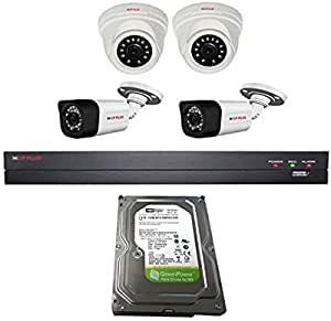 CP Plus Camera Indoor/Outdoor 2 Megapixel 1080P with DVR 4 Channels