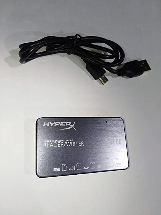 Card Reader of All Types - Multi hyperx Reader - Metal - Supports 6 Different Size Cards