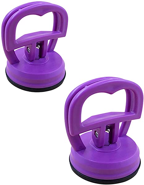 JumpyFire Screen Repair Suction Cups, 2 Pcs Screen Opening Repair Tools, Suction Cup Puller Fit iMac, iPhone, iPad, Tablet Computer LCD Glass Screen, Purple