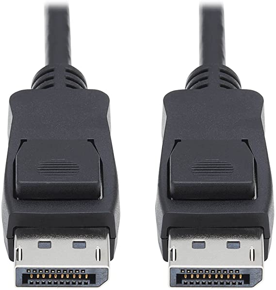 Tripp Lite High Speed HDMI Cable, DP 1.4 Cable with Latching Connectors, 8K Ultra HD, HDR, 4:2:0, HDCP 2.2 (M/M) 3 ft, Black (P580-003-V4)