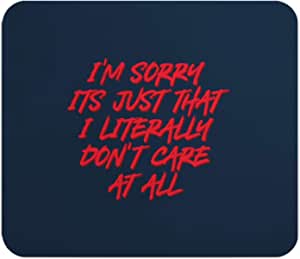 Loud Universe Don't Care Funny Attitude Rectangular Thick Flexible Mouse Pad