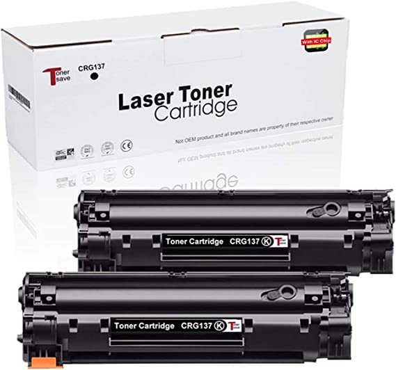TonerSave 2PK Toner Cartridge 137 / 337 / 737 for Canon MF210 MF217w MF216n MF247dw MF249dw MF244dw MF211 MF212w MF226dn MF229dw MF231 MF232w MF237w LBP151dw Canon 137 CRG 137 CRG-137 CRG137