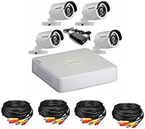 Hikvision 4CH CCTV Kit with 4 Outdoor Night Vision Camera (720P, 1Mp)