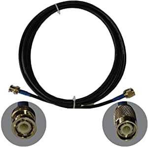 OHM - BNC male To TNC male cable RG58 50ohm 3 Meters length