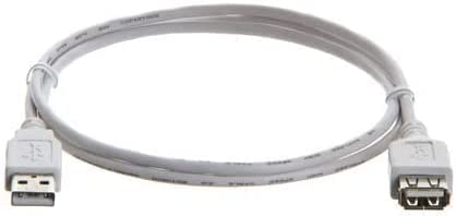 High Speed USB to USB Extension Cable - Flexible Extender Cord - A Male to A Female Adapter Cable - USB 2.0 Extension Cable - 10 Feet Gray (10 feet)