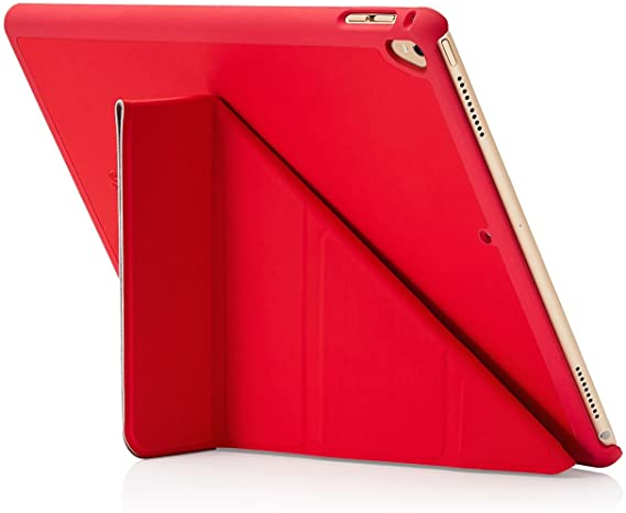 Pipetto Origami iPad Case Pro 12.9" (2nd Gen) with 5 in 1 stand & auto sleep/wake function Red