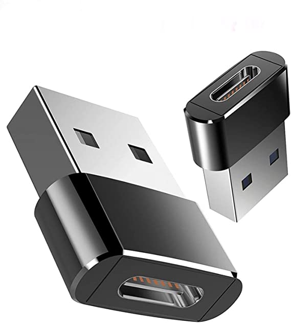 USB C Type C Female to USB A Male Cable Adapter Converter for PC Laptop Phone iPhone 13 12 12 pro Mini Max 11 Ipad 2 Pack