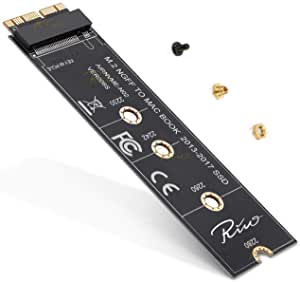 Rivo NGFF M.2 nVME SSD Adapter Card for Upgrade 2013-2015 Year Macs(Not Fit Early 2013 MacBook Pro)