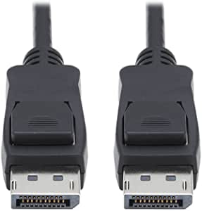 Tripp Lite High Speed HDMI Cable, DP 1.4 Cable with Latching Connectors, 8K Ultra HD, HDR, 4:2:0, HDCP 2.2 (M/M) 3 ft, Black (P580-003-V4)