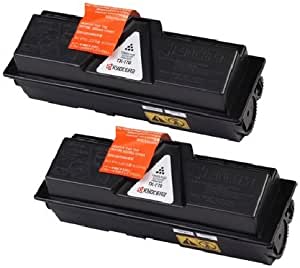 Kyocera Genuine TK170 Laser Toner Cartridge - Black (Pack of 2)