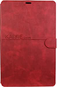 Case Compatible with Samsung Galaxy Tab A7 Case 10.4 Inch 2020 (SM-T500/T505/T507), Kaiyue Flip Leather Case Cover (Red)