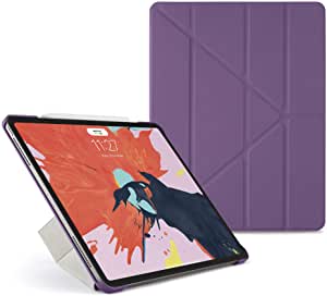 Pipetto Origami iPad Case Pro 12.9" (2018) with 5 in 1 stand & auto sleep/wake function Purple