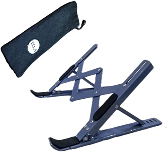 Blue Steel Laptop, Tablet and Books Stand - Blue Metal Laptop,tablet And Books Stand (foldable)