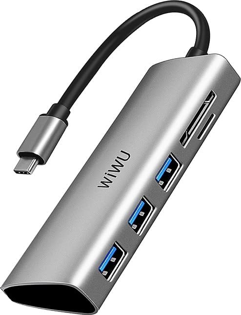 WIWU Alpha 532ST 5 In 1 Multi-Function USB-C Hub, Gray