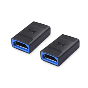 Cable Matters 2-Pack 8K HDMI Coupler (HDMI Female to Female Adapter) in Black - 4K 120Hz and 8K 60Hz Compatible