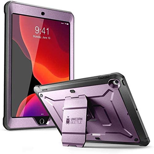 SUPCASE Unicorn Beetle Pro Series Case for iPad 10.2 (2021/2020/2019), with Built-in Screen Protector Protective Case for iPad 9th Generation/8th Generation/7th Generation (Purple)