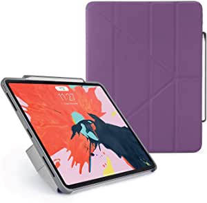 Pipetto iPad Pro 12.9 Inch Case 2018 3rd Generation | Shockproof TPU | Apple Pencil 2 Sync & Charge | Origami 5-in-1 Cover - Purple