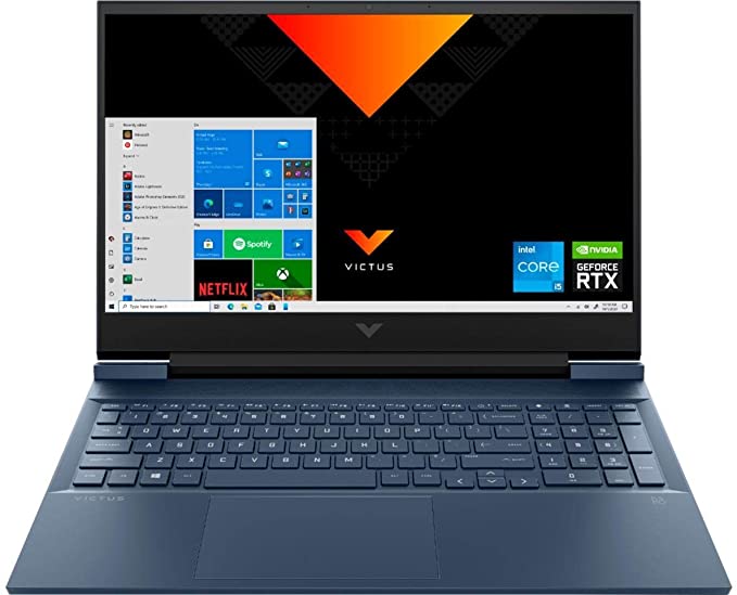 2022 Latest HP Victus 16 Gaming Laptop 16.1” FHD IPS Display Core i5-11400H Upto 4.5GHz 8GB 256GB SSD NVIDIA® GeForce RTX™ 3050 4GB Graphics Backlit Eng Keyboard WIN10 Blue