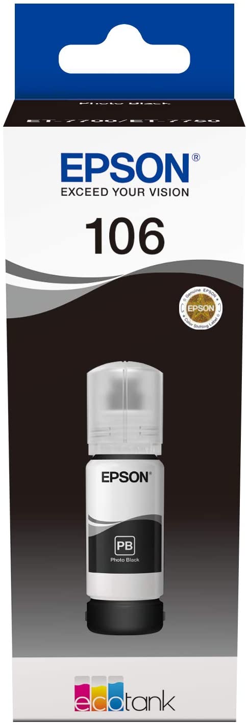 Epson EcoTank 106 Black Genuine Ink Bottle