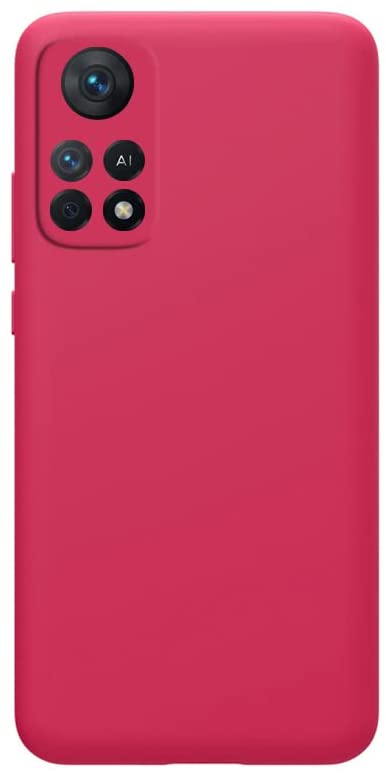 Case Compatible with Infinix Note 11 Pro/Note 11S Liquid Silicone Case Protector Camera Soft TPU Slim Back Cover (Pink)