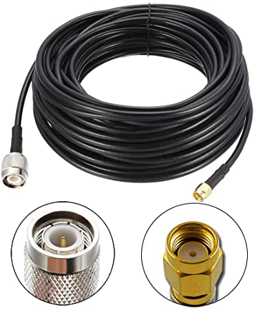 OHM - TNC male To RP-SMA male cable RG58 50ohm 1 Meter length